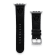 Gametime MLB Milwaukee Brewers Black Leather Apple Watch Band (42/44mm
M/L). Watch not included.