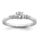 Rhodium Over 10K White Gold Lab Grown Diamond VS/SI GH, Complete
Engagement Ring 0.5ctw
