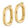 14K Yellow Gold 15/16" Square Tube Hoop Earrings