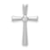 Rhodium Over 10k White Gold Diamond Cross Chain Slide Pendant