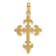 14k Yellow Gold Textured Fancy Cross Pendant