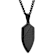 Robert Alton Men's Shield Pendant With Chain In Black Ion-Plated
Stainless Steel