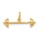 14k Yellow Gold Barbell Charm Pendant