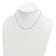 Platinum 950 Over Sterling Silver Thin 16 Inch with 2 Inch Extension
Cable Chain Necklace