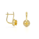 White Topaz 14K Yellow Gold Over Sterling Silver Drop Earrings