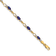 14k Yellow Gold and Rhodium Over 14k Yellow Gold Completed Open-Link
Diamond and Sapphire Bracelet