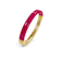 14K Gold Over Brass Pink Flamingo Ridge Acrylic Hinge Bangle