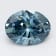 1.19ct Vivid Blue Oval Lab-Grown Diamond VS2 Clarity IGI Certified