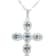 2.65ct Oval Aquamarine and Cubic Zirconia Rhodium Over Sterling Silver
Pendant with chain.