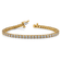 14K Two-tone Gold Diamond Tennis Bracelet 3.92ctw