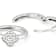 CZ Clover Huggie Hoop Earrings In Sterling Silver
