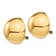 14k Yellow Gold 20mm Half Ball Non-Pierced Stud Earrings