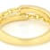 Contemporary Lab-Grown Diamond Bypass Ring In 18K Gold Over Sterling Silver