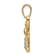 14k Two-tone Gold Diamond-Cut Bumblebee Pendant