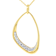 Organic Shape Diamond Dangle Pendant