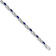 Rhodium Over 10k White Gold Diamond and Sapphire Infinity Bracelet