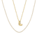 CZ Initial L Tennis Necklace And Pendant Set In 14K Gold Over Brass 4.05ctw