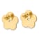 14K Yellow Gold Mother of Pearl Flower Post Earrings