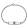 Rhodium Over 14k White Gold Medical Soft Diamond Shape Red Enamel
Mariner Link ID Bracelet