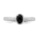 Sterling Silver Stackable Expressions Onyx Polished Ring