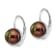 Rhodium Over 14K White Gold 6-7mm Black Button Freshwater Cultured Pearl
Leverback Earrings