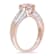 Morganite and Diamond 14K Rose Gold Ring 1.33ctw