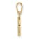 14K Yellow Gold Cubic Zirconia Heart Pendant