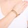 Initial M CZ Beaded Bracelet Set In 14K Gold Over Brass 0.17ctw