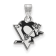 Rhodium Over Sterling Silver NHL LogoArt Pittsburgh Penguins Enamel Pendant