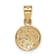 14k Yellow Gold Textured and Diamond-Cut Sand Dollar Pendant