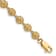 14k Yellow Gold Polished and Textured Mini Sand Dollar Bracelet