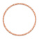 14K Rose Gold 3mm Polished Textured Slip-on Bangle Bracelet
