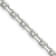 Sterling Silver 3.25mm Beveled Oval Cable Chain Necklace