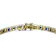 Sapphire Color CZ Tennis Bracelet In 14K Gold Over Sterling Silver