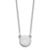 Rhodium Over 14k White Gold Tiny Circle Block Letter O Initial Pendant
Cable Link 18 Inch Necklace