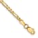14k Yellow Gold 2.75mm Flat Figaro Link Bracelet