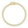 Sterling Statements 14K Yellow Gold Over Sterling Silver Beaded Tennis Bracelet