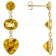 Yellow Citrine 14K Yellow Gold Dangle Earrings 10.23ctw