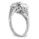 Rhodium Over 14K White Gold Lab Grown Diamond Cluster Engagement Ring 0.995ctw