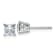 Rhodium Over 14K White Gold 1ct. 4.5mm Princess G H I True Light
Moissanite Earrings