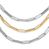 14K Two-tone Polished Fancy Link Necklace