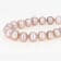 9-9.5mm Purple Cultured Freshwater Pearl Sterling Silver Line Bracelet