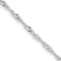 Rhodium Over Sterling Silver 1.75mm Singapore Chain