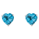 6mm Heart Shape Blue Topaz Rhodium Over Sterling Silver Stud Earrings