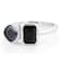 Black Spinel Toi et Moi Ring In Rhodium Over Brass 2.22ctw