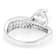 CZ Bypass Ring In Sterling Silver 2.86ctw