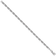 Rhodium Over 14k White Gold 4.9mm Polished Link Bracelet
