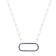 Sapphire Sterling Silver Bar Necklace