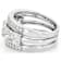 CZ Princess Cut and Eternity Band Ring Set in Rhodium Over Sterling Silver