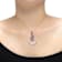 Amethyst Color CZ Cluster Pendant Necklace In 18K Rose Gold Over
Sterling Silver